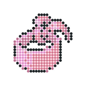 ピンクのバンダナ