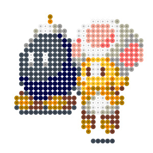 ボム兵とキノピオ