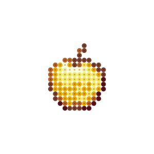 マインクラフト 金のリンゴのアイロンビーズ図案 Ironbeads Jp