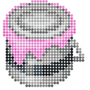 ピンク色のペンキ