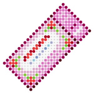 ピンクのクーポン券