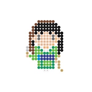 三つ編みの少女