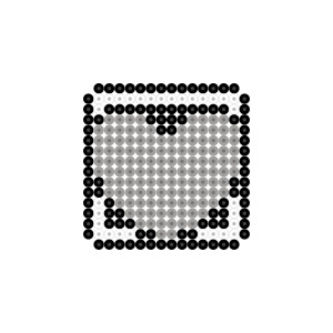 ワクつきハート